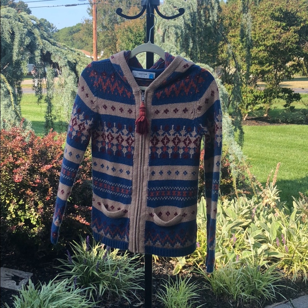 A zip up sweater
